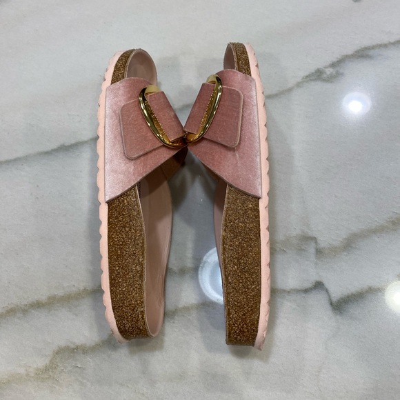 Birkenstock Madrid Big Buckle Sandals size 39 Pink Velvet - Picture 9 of 13